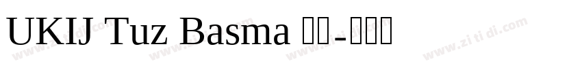 UKIJ Tuz Basma 常规字体转换